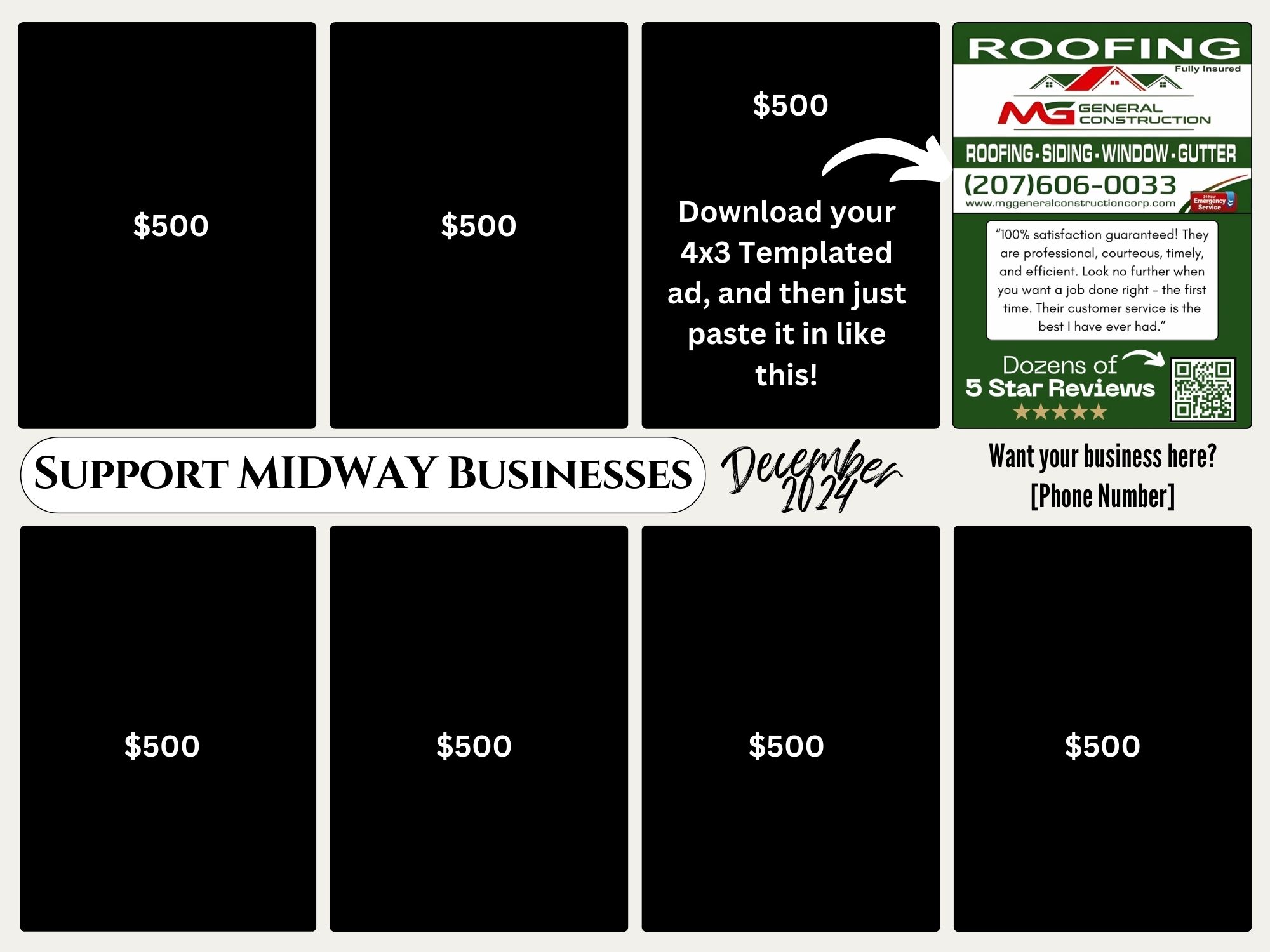 Postcard Back Template